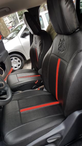 Negro con línea roja